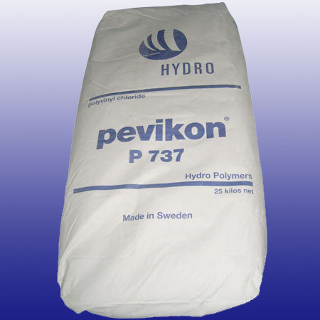 Pevikon--------P737  青岛中韩福鑫商贸有限公司,Pevikon--P737,糊用聚氯乙烯树脂,聚氯乙烯糊状树脂--LP010.